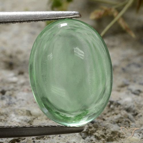 4.50ct 天然 ライトグリーン 蛍石, 楕円形, 透明