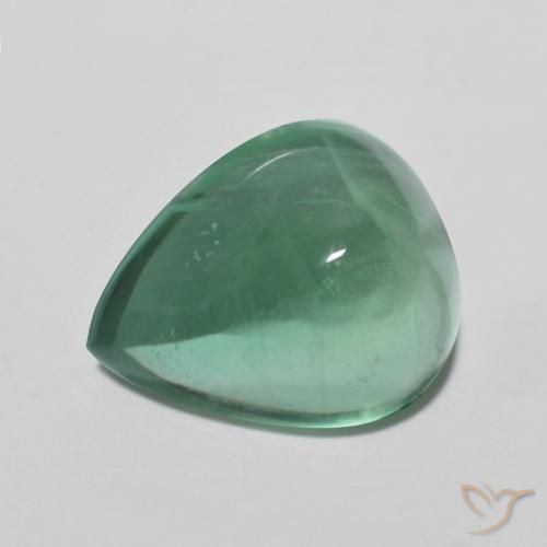 9.31ct 天然 薄いクールグリーン 蛍石, 洋梨の形, 透明