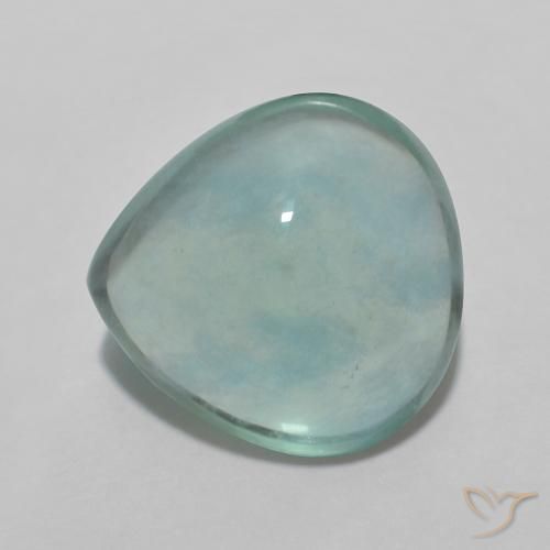 4.84ct 天然 青みがかったグリーン 蛍石, 洋梨の形, 透明