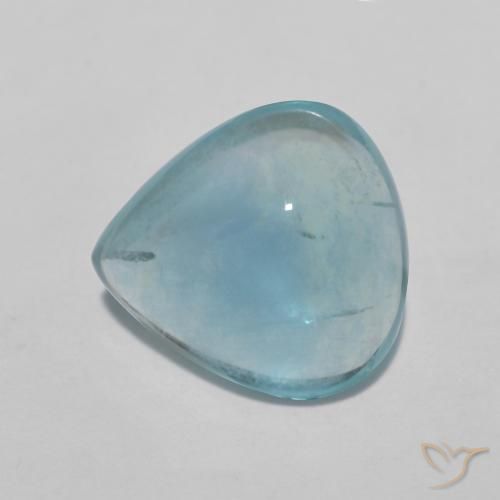 3.85ct 天然 ブルーグリーン 蛍石, 洋梨の形, 透明