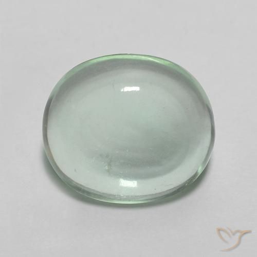 3.18ct 天然 ミントグリーン 蛍石, 楕円形, 透明