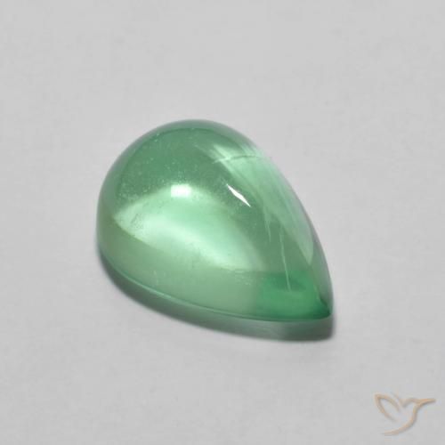 3.79ct 天然 ライトグリーン 蛍石, 洋梨の形, 透明