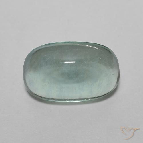3.12ct 天然 ライトブルーグリーン 蛍石, 楕円形, 透明