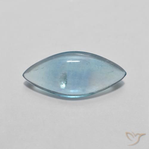 2.12ct 天然 薄いティール 蛍石, マーキーズ, 透明