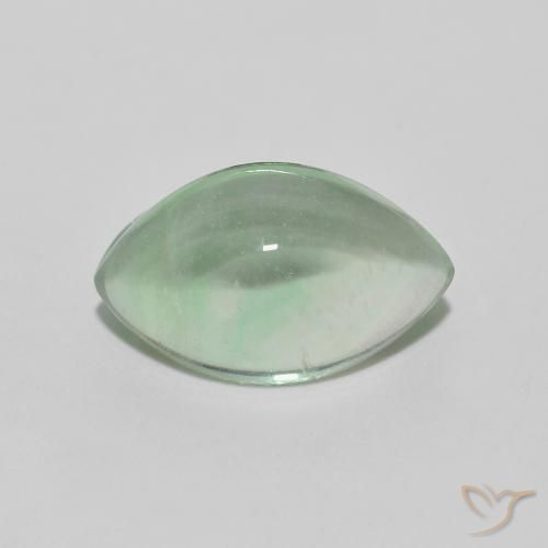 4.01ct 天然 アーシーグリーン 蛍石, マーキーズ, 透明