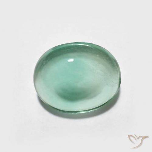2.60ct 天然 ライトブルーグリーン 蛍石, 楕円形, 透明