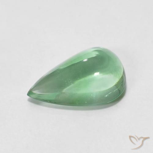 3.66ct 天然 ライトグリーン 蛍石, 洋梨の形, 透明