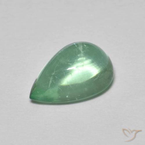 2.97ct 天然 薄いミント 蛍石, 洋梨の形, 透明
