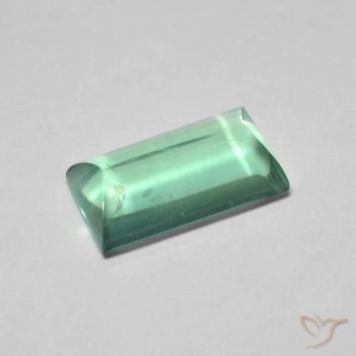 5.89ct 天然 ライトグリーン 蛍石, バゲット, 透明