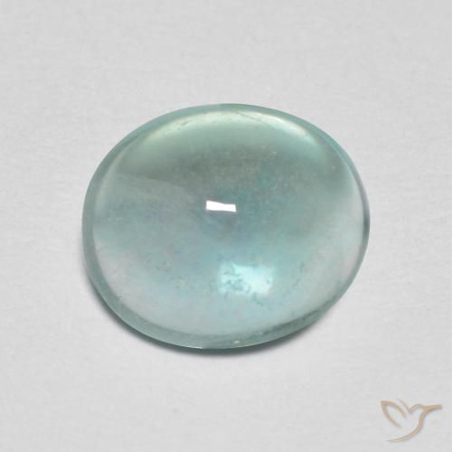2.19ct 天然 薄いグリーン 蛍石, 楕円形, 透明
