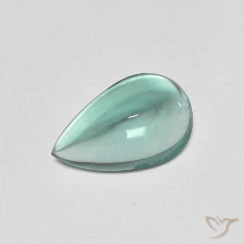 1.78ct 天然 ライトブルーグリーン 蛍石, 洋梨の形, 透明