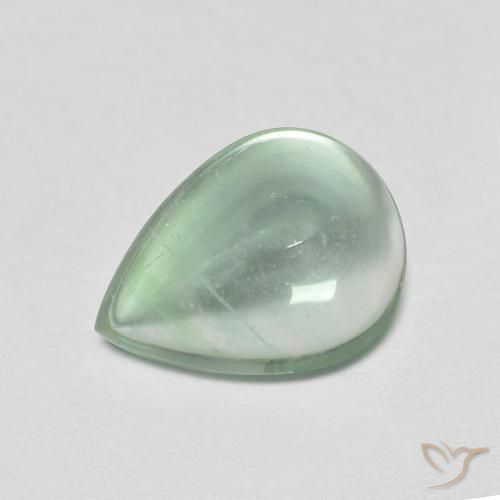 2.58ct 天然 ミントグリーン 蛍石, 洋梨の形, 透明