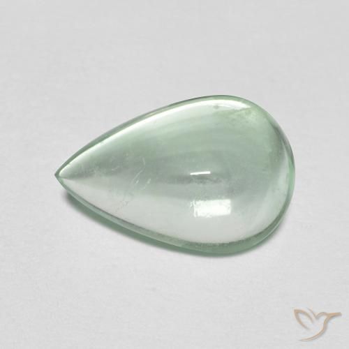 2.32ct 天然 薄いミントグリーン 蛍石, 洋梨の形, 透明