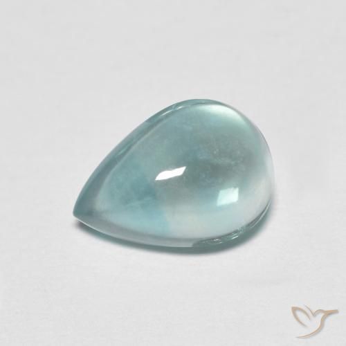 2.31ct 天然 ブルーグリーン 蛍石, 洋梨の形, 透明 2.31ct 天然 ブルーグリーン 蛍石, 洋梨の形, 透明