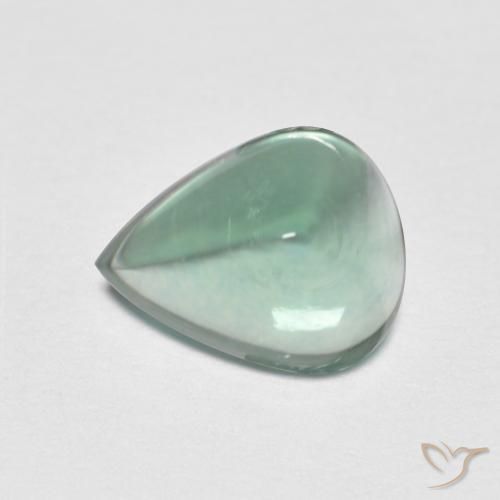 2.94ct 天然 青みがかったグリーン 蛍石, 洋梨の形, 透明