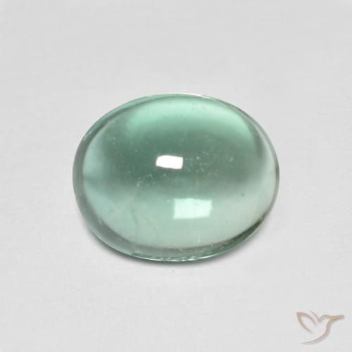4.54ct 天然 クールグリーン 蛍石, 楕円形, 透明