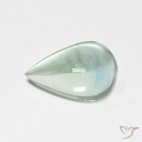 1.95ct 天然 ライトブルーグリーン 蛍石, 洋梨の形, 透明