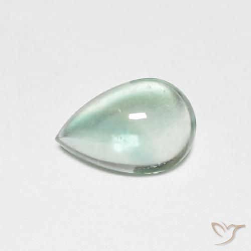 2.31ct 天然 ブルーグリーン 蛍石, 洋梨の形, 透明 2.31ct 天然 ブルーグリーン 蛍石, 洋梨の形, 透明