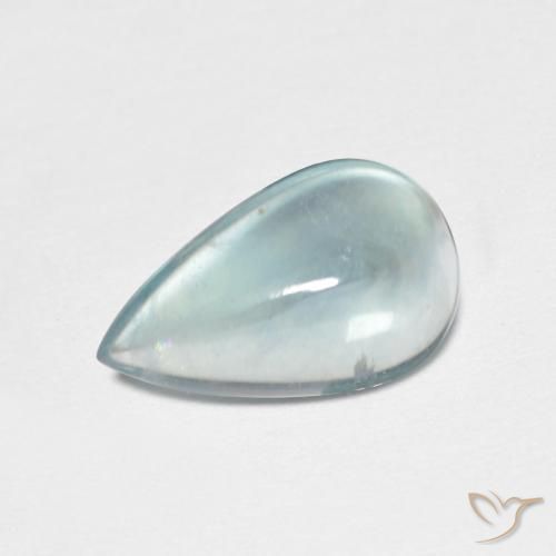 2.00ct 天然 ミディアムブルーグリーン 蛍石, 洋梨の形, 透明