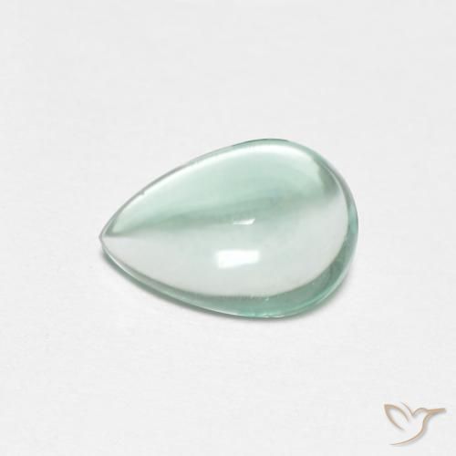 1.71ct 天然 ブルーグリーン 蛍石, 洋梨の形, 透明