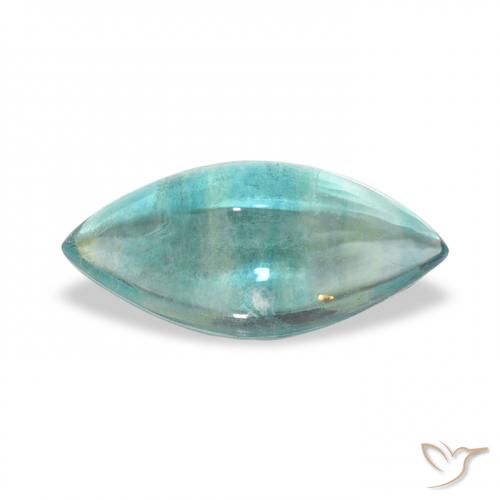 4.41ct 天然 ブルーグリーン 蛍石, マーキーズ, 透明
