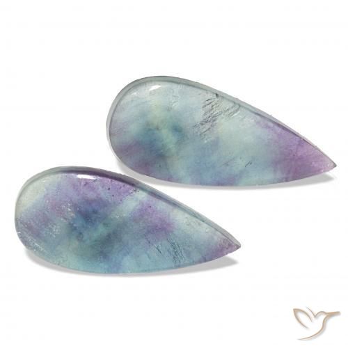 Shop natural 13.81ct マルチカラー 蛍石 gems, 洋梨の形, from インド at GemSelect. In stock, global shipping!