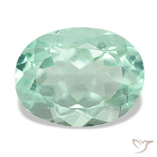 5.65ct グリーン フローライト, 楕円形, VS