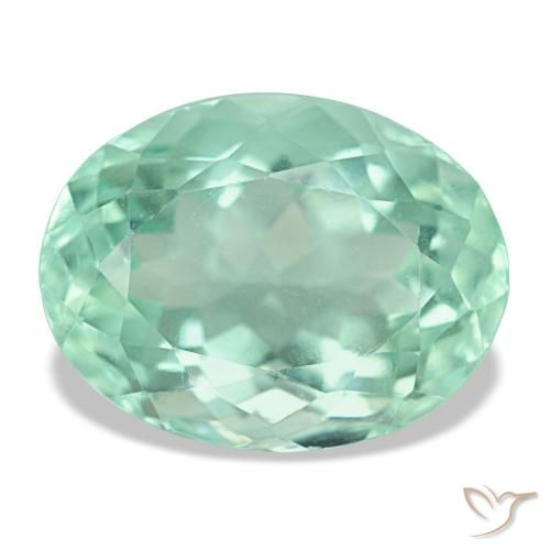 11.70ct グリーン フローライト, 楕円形, VS
