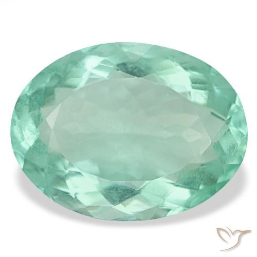 23.22ct ターコイズ フローライト, 楕円形, VS