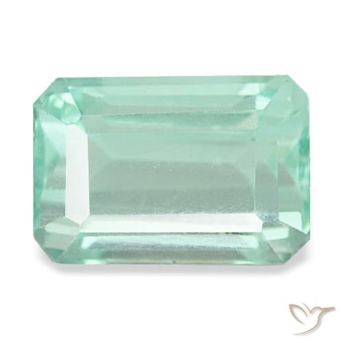 9.24ct ターコイズ フローライト, エメラルドカット, VVS-VS