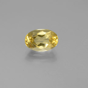 1.45カラットの天然イエローゴールデンベリル（9.1×6 mm・オーバルカット）