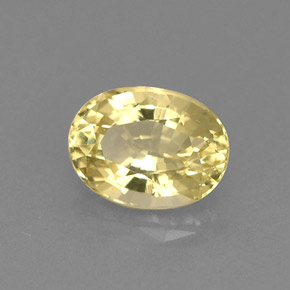 0.77カラットの天然イエローゴールデンベリル（6.9×5.2 mm・オーバルカット）