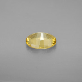 0.93カラットの天然イエローゴールデンベリル（8×6 mm・オーバルカット）