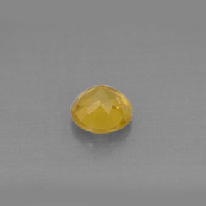 0.81カラットの天然イエローゴールデンベリル（5.95 mm・ラウンドカット）