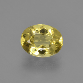 1.56カラットの天然イエローゴールデンベリル（9.1×7 mm・オーバルカット）