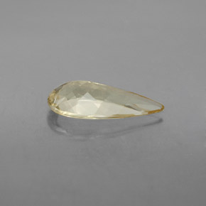 2.31カラットの天然イエローゴールデンベリル（14.7×7 mm・洋梨の形）