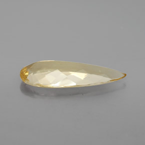 3.75カラットの天然イエローゴールドベリル、洋梨の形、VVS