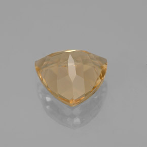 2.88カラットの天然イエローゴールデンベリル（10×10 mm・トリリアント）