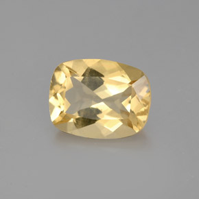 1.95カラットの天然イエローゴールデンベリル（9.1×7.1 mm・クッションカット）