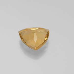 2.67カラットの天然イエローゴールデンベリル（10.3×10.2 mm・トリリアント）