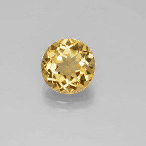 2.88カラットの天然イエローゴールドベリル、ラウンドカット、VVS-VS