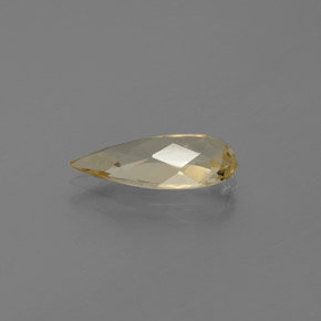1.51カラットの天然イエローゴールドベリル、洋梨の形、VVS
