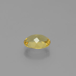1.12カラットの天然イエローゴールデンベリル（8×6 mm・オーバルカット）
