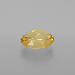 1.27カラットの天然イエローゴールデンベリル（8×6.1 mm・オーバルカット）