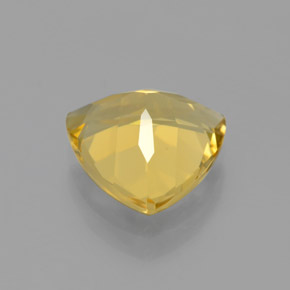 2.67カラットの天然イエローゴールデンベリル（9.9×9.8 mm・トリリアント）