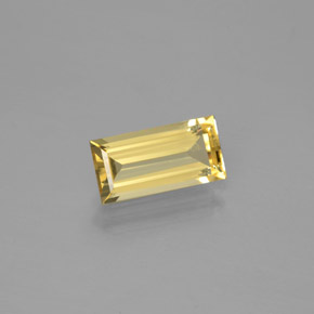 1.40カラットの天然イエローゴールデンベリル（9.9×5 mm・バゲット）