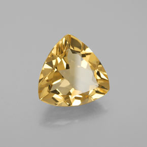 3.37カラットの天然イエローゴールデンベリル（11.4×11.2 mm・トリリアント）
