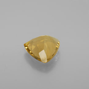 2.42カラットの天然イエローゴールデンベリル（9.9×9.7 mm・トリリアント）