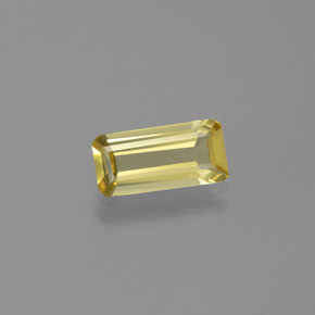 1.06カラットの天然イエローゴールデンベリル（10×4.8 mm・エメラルドカット）