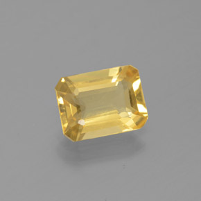 1.47カラットの天然イエローゴールデンベリル（8.3×6.3 mm・エメラルドカット）